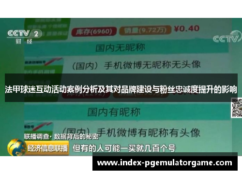 法甲球迷互动活动案例分析及其对品牌建设与粉丝忠诚度提升的影响